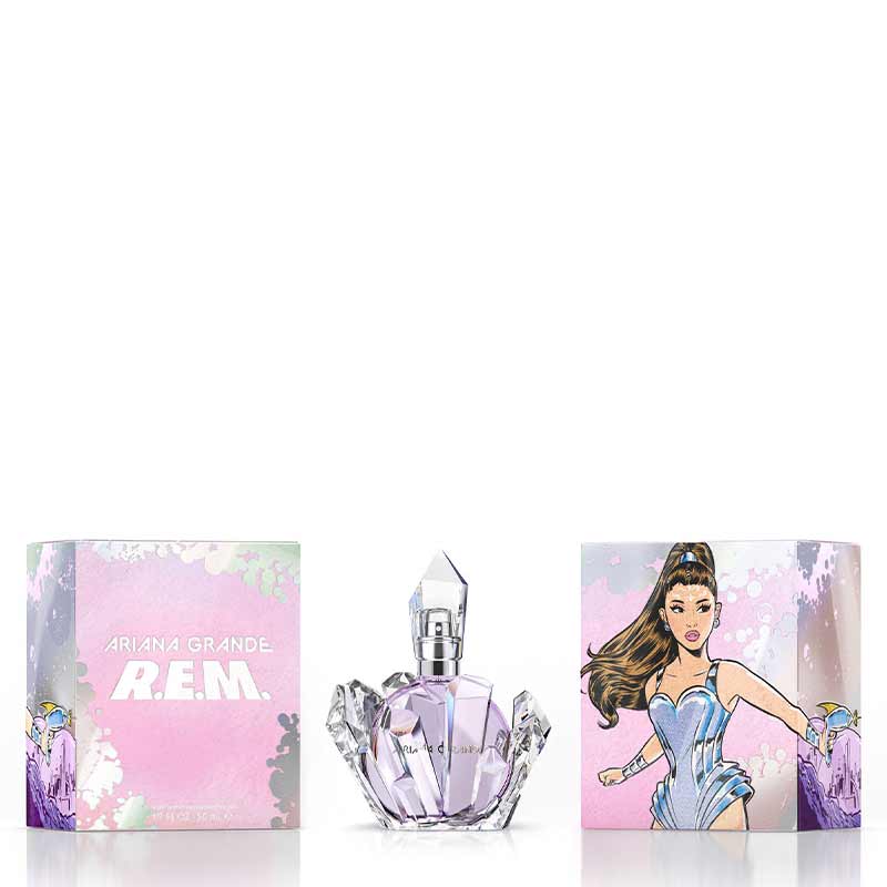Ariana Grande R.E.M Eau de Parfum | must-have | unique | captivating fragrance | dreamy | celestial composition | stand out | lasting impression | special occasion | everyday indulgence | elevates your presence | sets you apart.